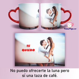 Cuadro y tazas personalizadas con texto e imagen