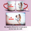 Taza personalizable con asa en forma de corazón